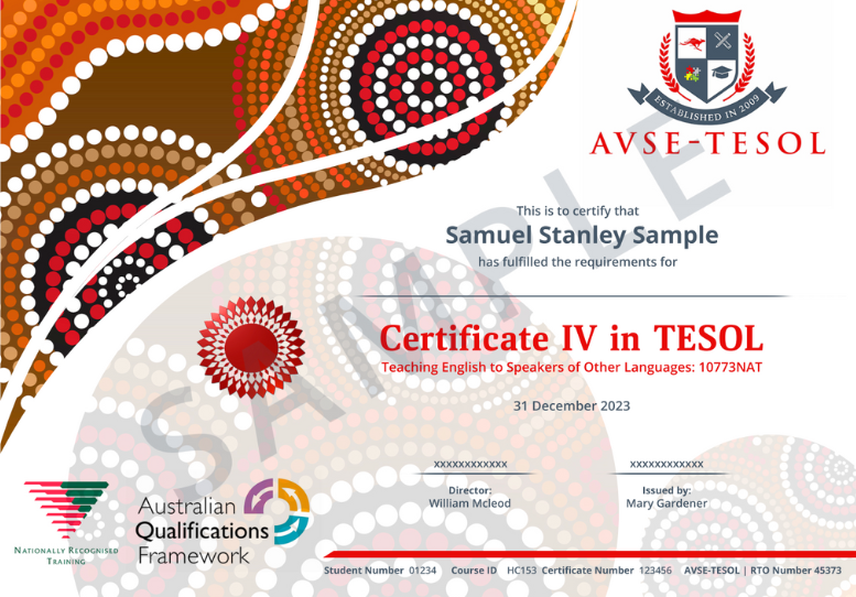 Your TESOL Learning Journey AVSE-TESOL